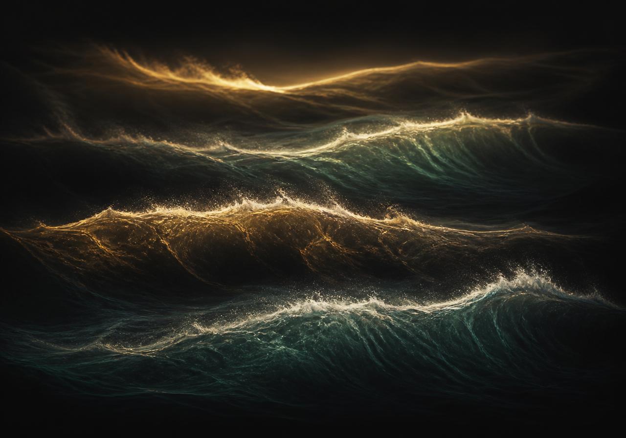 Four luminous waves receding into darkness — the evolution of longevity